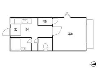 メゾンシェール【1階】の間取り