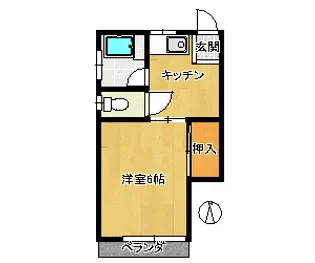 東京都世田谷区八幡山3【アパート】の間取り