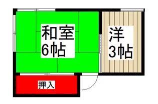 稲垣荘【2階】の間取り