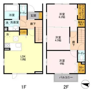 メゾンドSATOMI【1階】の間取り