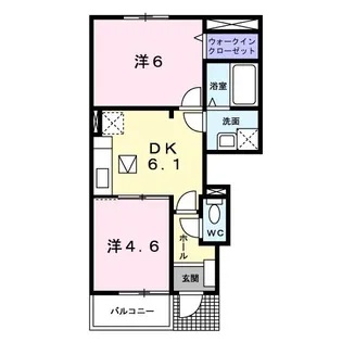 ベル・プロヴァンス I【1階】の間取り