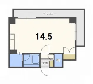 ミリオンコート3【6階】の間取り