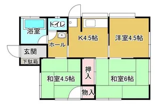 岡山県岡山市中区湊【一戸建】の間取り