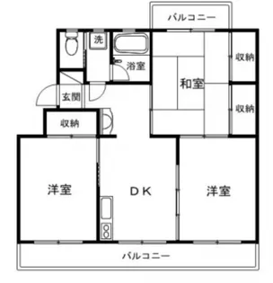 コーポコータロー【5階】の間取り