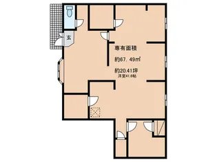 エスポワールエツ【1階】の間取り