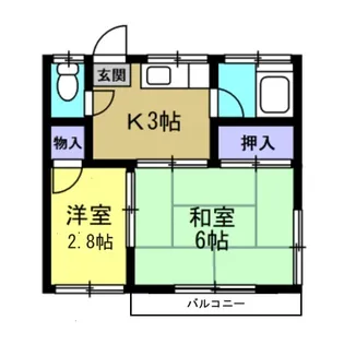 コーポ石倉【2階】の間取り