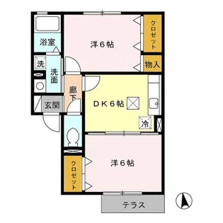 シーダーフォーエバー【1階】の間取り