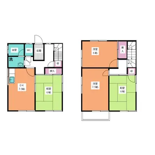 岐阜県可児市長坂7【一戸建】の間取り
