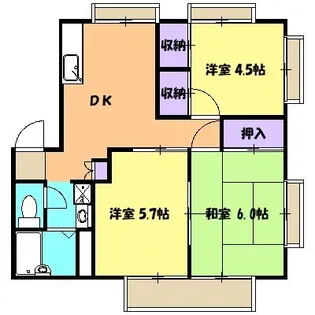 第2エステートISHII A【2階】の間取り