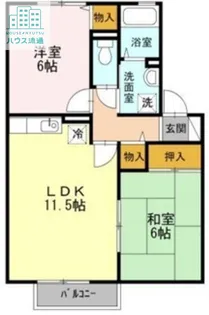 ミレニアム2000 A棟【1階】の間取り