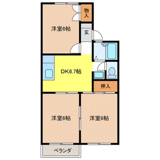 メゾンM1【2階】の間取り