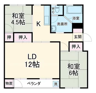 東芝杉田コーポ【3階】の間取り
