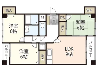 ルネス21【3階】の間取り