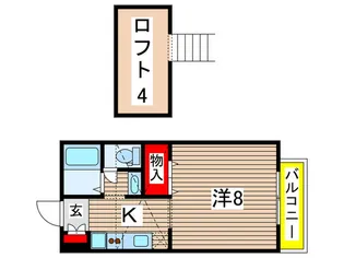 ソナチネの森【2階】の間取り