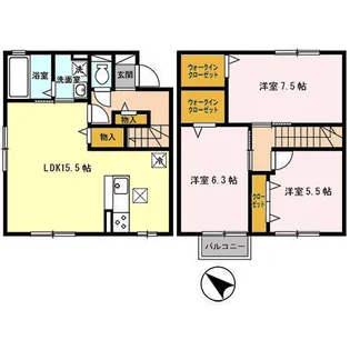宮城県仙台市青葉区中山吉成1【一戸建】の間取り