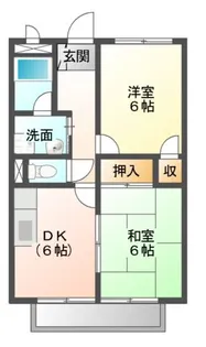 ムーンリバー B棟【1階】の間取り