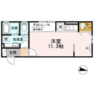 メープルヒル(D-room)【1階】の間取り