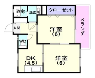 宮崎マンション【2階】の間取り
