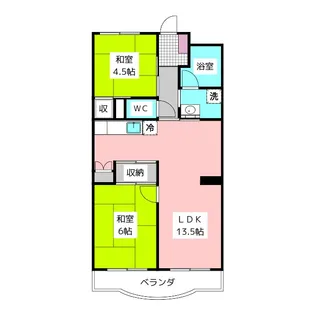 シャングリラ【2階】の間取り