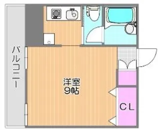 ラ・メール撫川【2階】の間取り