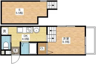 玉園UK A棟【2階】の間取り