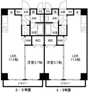 ピュアコート医大南【4階】の間取り