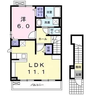 サニーメゾンM【2階】の間取り