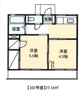 シティハイム グリーンヒル【2階】の間取り