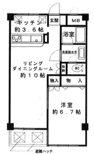 ライツ菊川【5階】の間取り
