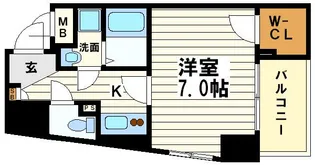 プレサンス中之島公園パークレジデンス【8階】の間取り