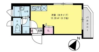 東京都大田区南雪谷2【マンション】の間取り
