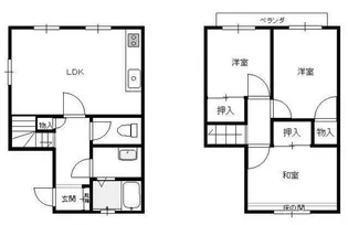ビューハイツの間取り