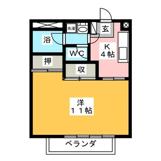 メゾンハピネス C棟【1階】の間取り