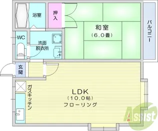 コーポ508【2階】の間取り