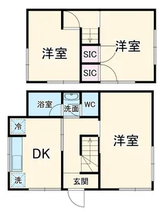 神奈川県厚木市山際【一戸建】の間取り