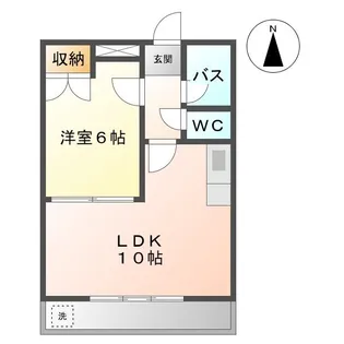 プロミネンス涼松【1階】の間取り