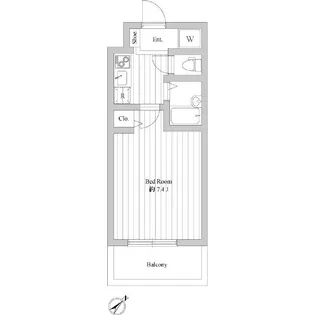 アドヴァンス石雅【6階】の間取り