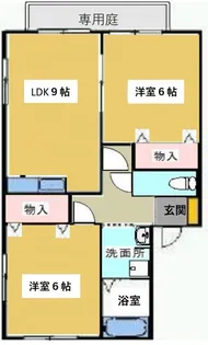 グリーンブラウン【1階】の間取り