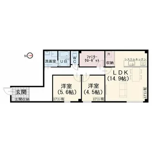 コンフォート長良【1階】の間取り