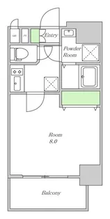 プレサンス梅田【15階】の間取り