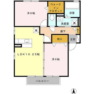 エスポワール ルナ A【2階】の間取り