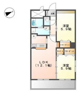 アヴァンス【1階】の間取り