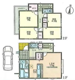 東京都中野区鷺宮6【一戸建】の間取り