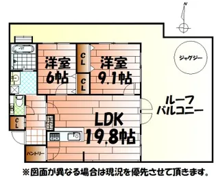 ハイコート浅野【15階】の間取り