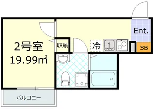 エトワール大口【1階】の間取り