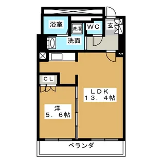 パークアクシス名駅南【15階】の間取り