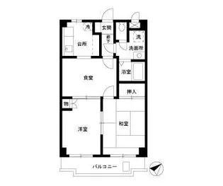 東京都町田市中町4【マンション】の間取り