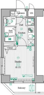 ガーラ・シティ東陽町【2階】の間取り