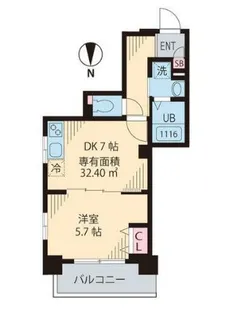 メゾンSKMスカイツリー【2階】の間取り