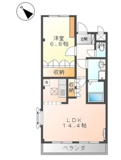 広島県福山市水呑町三新田2【アパート】の間取り